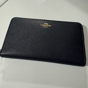 Coach Black Leather Wallet
